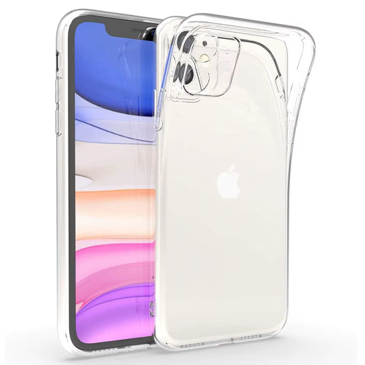 Ultra Thin Case for Iphone 16 E 16E 15 14 plus 13 Pro Max 12 Mini 11 X XR XS SE 2022 2020 14Pro Transparent Silicone Phone Cover
