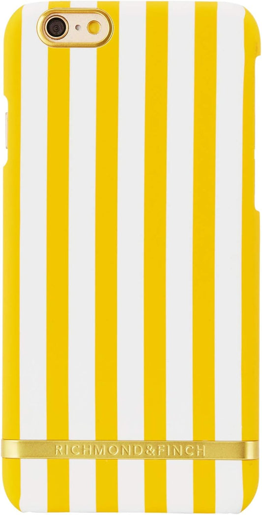 Riviera Stripes Collection Cover Case for Apple Iphone 6S/6 - Yellow/White